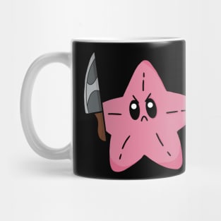 Angry starfish with knife! Mug